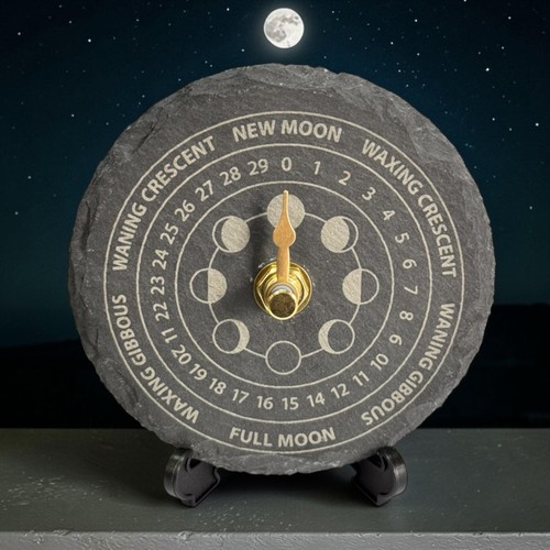 Handmade slate moonphase lunar - slate,